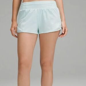 Lululemon hotty hot shorts length 4” size 4 color mint green.